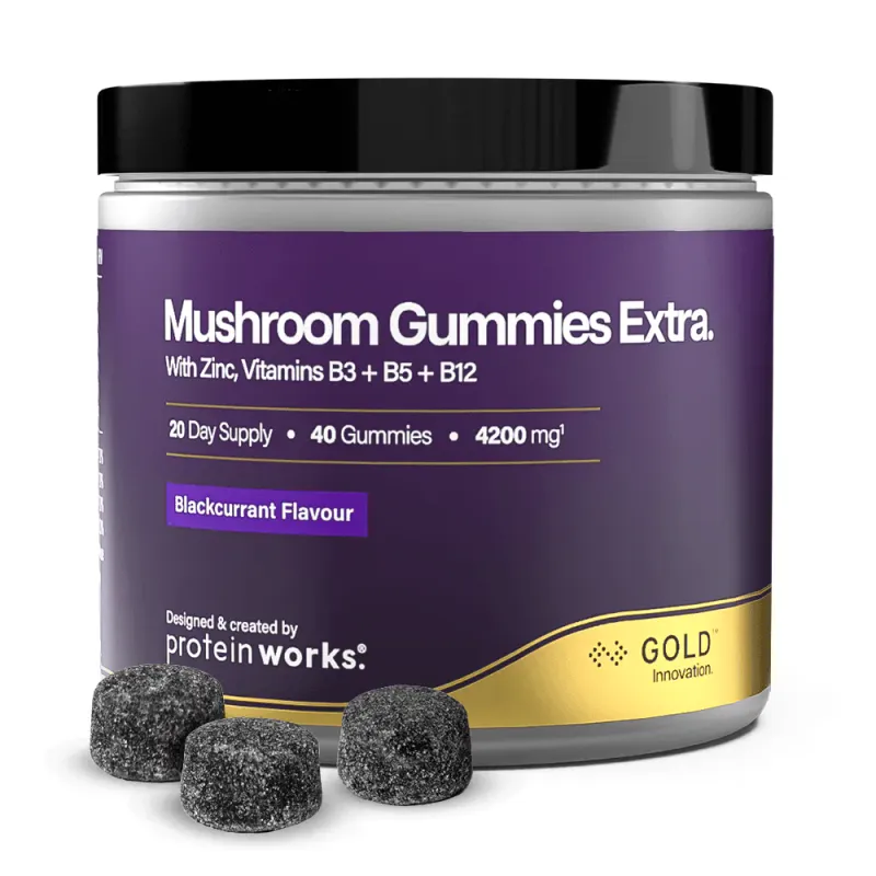 Protein Works Mushroom Gummies Extra Gold