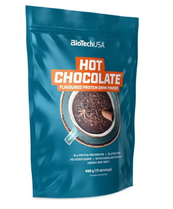 BioTech USA BioTechUSA Hot Chocolate Protein Drink Powder 450g