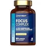 Horbäach Nootropic Brain Supplements | 180 Vegan Capsules | Cognitive Complex Enhancer for Energy, Focus & Mental Performance | by Horbaach