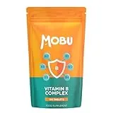 MOBU Vitamin B Complex 120 Tablets | Optimal Mix of All 8 Essential Vitamins B1, B2, B3, B5, B6, B12, Biotin & Folic Acid | B Vitamins Tiredness & Fatigue Support | Vegan UK Made | GMP Approved | MOBU UK