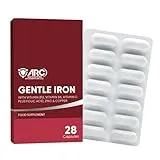ARC) HEALTH+NUTRITION WWW.ARCHEALTHNUTRITION.CO.UK Iron Bisglycinate Supplement 7 in 1 Complex 28 Capsules - with Vitamin C, B12, B6, Folic Acid, Zinc & Copper – Vegan Iron Capsules for Women & Men – Supports Energy – Made in UK