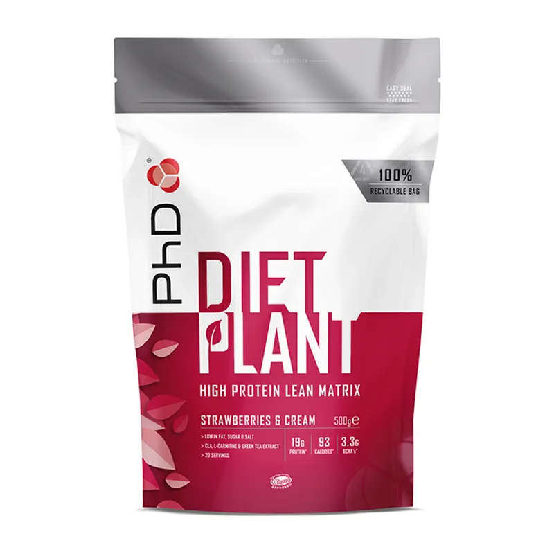 PhD Diet Plant Protein Powder Strawberries & Cream 500g