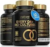 Oxford Organics Advanced Probiotics for Gut Health | Expert Formulated Acidophilus Probiotic Gut Health Supplements, Bloating Relief | 60 Specialised Capsules with Bacterial Cultures, 150 Billion CFU/g | Made in UK