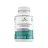 Supplement Tree A-Z Multivitamins and Minerals Tablets - 180 Vegan Multivitamin Tablets for Men & Women (6 Months Supply) - One a Day 26 Nutrients Multivitamins and Multi Minerals Pills - UK Manufactured