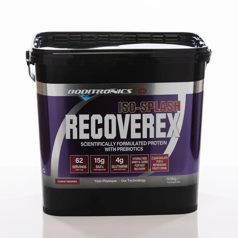 Boditronics ISO SPLASH RecoverEX - Scientifically Formulated Protein with Prebiotics - Flavoured