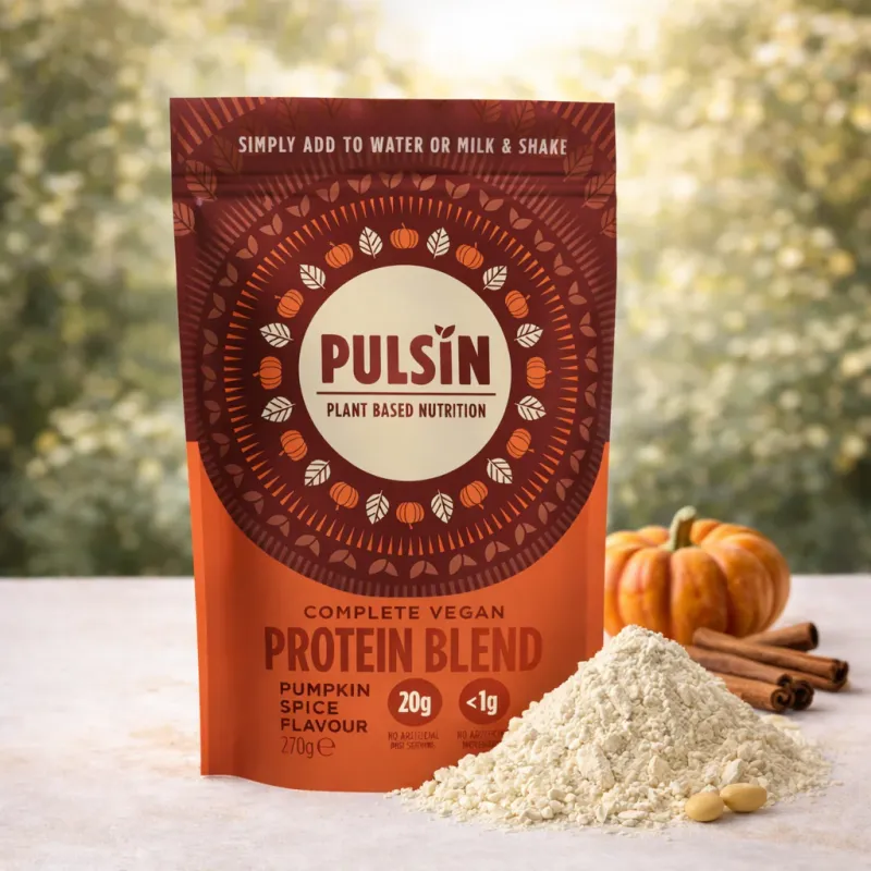 Pulsin Pumpkin Spice Vegan Protein Blend (270g) - End of Line