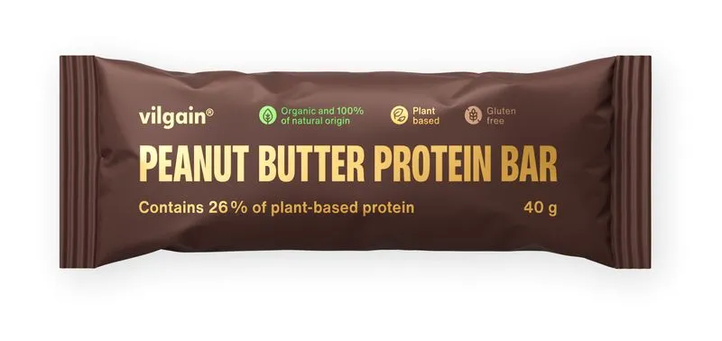 Vilgain Organic Peanut Butter Protein Bar