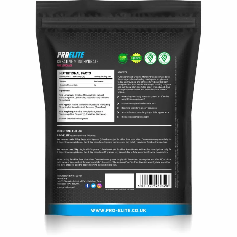Pro-Elite Pure Creatine 1kg Powder