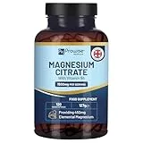 PH PROWISE Healthcare Magnesium Citrate Capsules 1500mg with Vitamin B6 | 120 Vegan Capsules | 450mg Elemental Mg | High Strength Magnesium Supplements for Women & Men | Capsule not Tablets | Made in UK by Prowise