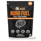 HEAD START SUPPLEMENTS NuroFuel® Nootropic Brain Supplement for Focus, Energy, Memory & Mental Performance | with Ginkgo Biloba, Bacopa, Lions Mane, Rhodiola & Vitamin B12 for Cognitive Support