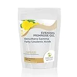 Healthy Mood Evening Primrose Oil 500mg Oenothera Gamma Linolenic Acid Dietary Supplement 30 Capsules for Breast Pain, PMS, Osteoporosis, Eczema, Psoriasis, Acne Nutrition Supplements HEALTHY MOOD UK