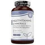 Nutravita Nutravita Multivitamin Tablets for Women & Men - 365 Vegan Tablets - 1 Year Supply of Multivitamins - Immune System Support - Multi Vitamins - 26 Essential Active Vitamins & Minerals - Made in the UK