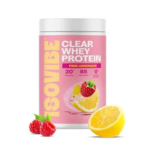 Isovibe Clear Whey Protein Powder - Pink Lemonade