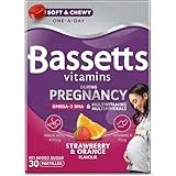 BASSETTS VITAMINS Bassetts Vitamins Pregnancy+ Omega-3 DHA Multivitamins & Multiminerals Strawberry & Orange Flavour 30 Gummy Pastilles
