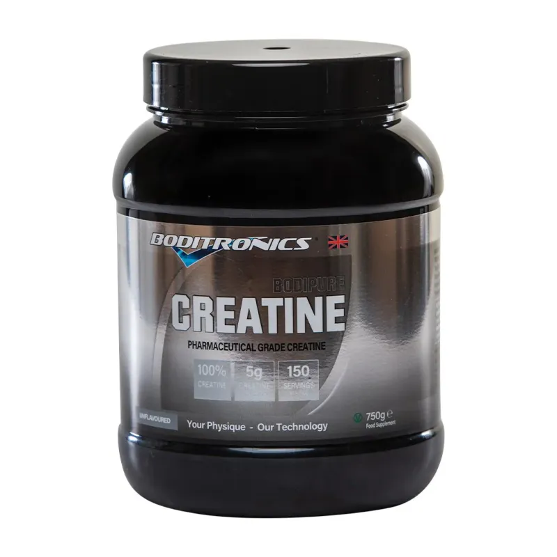 Boditronics Bodipure Creatine Powder - Pharmaceutical Grade Creatine - Unflavoured