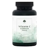 G&G Vitamins High Strength Vitamin C Capsules 1000mg - 120 Vegan Capsules - with Rosehip and Acerola - Non-GMO, Made in the UK - G&G Vitamins