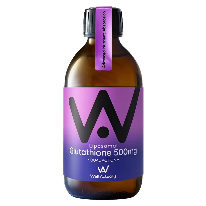Well.Actually. Well.Actually. Liposomal Glutathione Dual Action - 500mg - Blueberry (250ml)