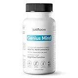 Justfloow JustFloow Genius Mind® Nootropic Brain Supplement, Support Cognitive Function, Energy Levels, Focus & Memory Function - 16 Brain Boosting Ingredients Including Lions Mane, Bacopa, Ginkgo & Vitamin B12
