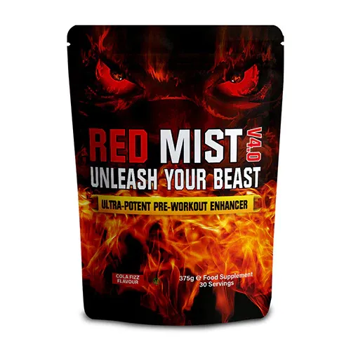 Boditronics Red Mist V4 - Ultra-Potent Pre Workout Formula - Flavoured - 375g