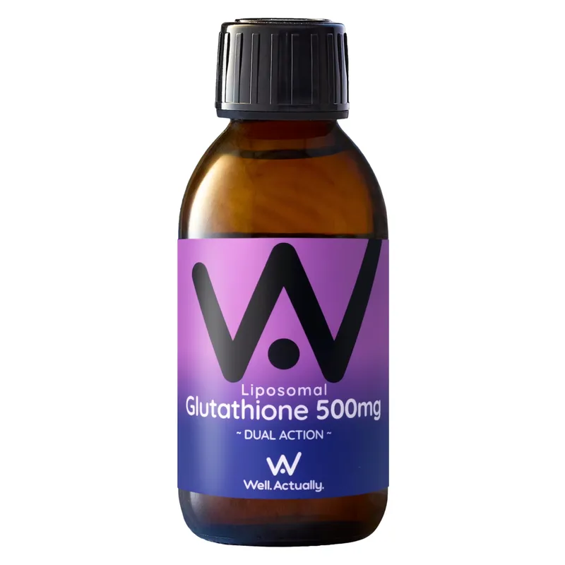 Well.Actually. Well.Actually. Liposomal Glutathione Dual Action - 500mg - Blueberry (150ml)
