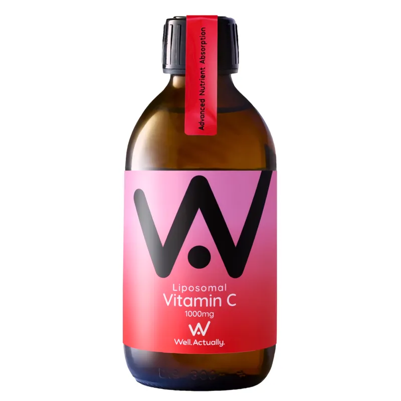 Well.Actually. Well.Actually. Liposomal Vitamin C 1000mg - Strawberry & Lychee (250ml)