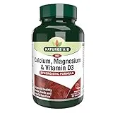 Natures Aid Natures Aid Calcium Magnesium & Vitamin D3 - Supports Bones Teeth Muscle Function & Immunity Supplement - High Potency Calcium Absorption and Immune Health - Vegan, Non-GMO, Gluten-Free - 90 Tablets