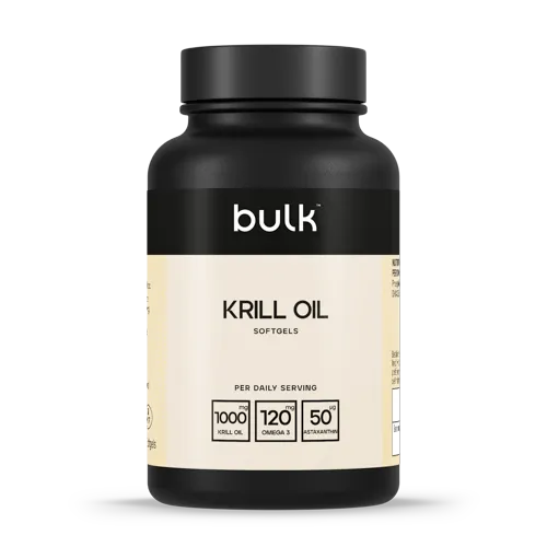 Bulk Bulk Krill Oil 500mg Softgels - 180 Softgels - Omega 3 Fish Oil Supplement