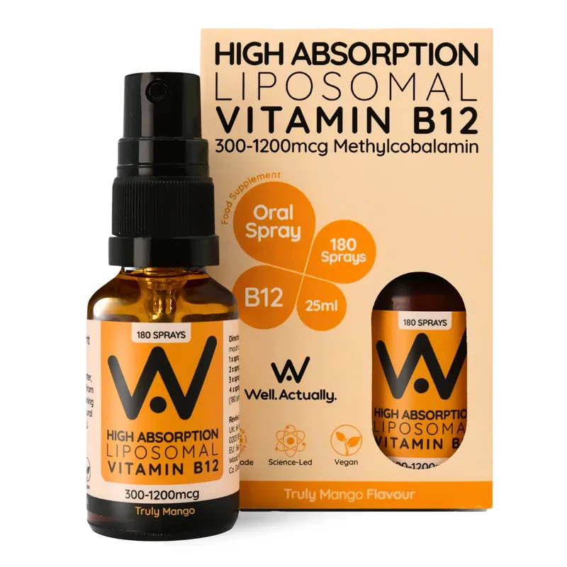 Well.Actually. Well.Actually. Liposomal Vitamin B12 - 200 Sprays - Truly Fruity