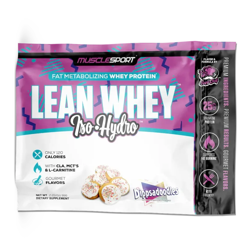 MuscleSport USA Lean Whey Isolate Single Serve Sachets