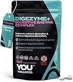 YOU WELLNESS Digestive Enzymes Complex for Gut Health & Digestion Support - Plant-Based Digestive Enzymes Supplements with Amylase, Lactase, Lipase, Protease & Cellulase - 120 Vegan Tablets