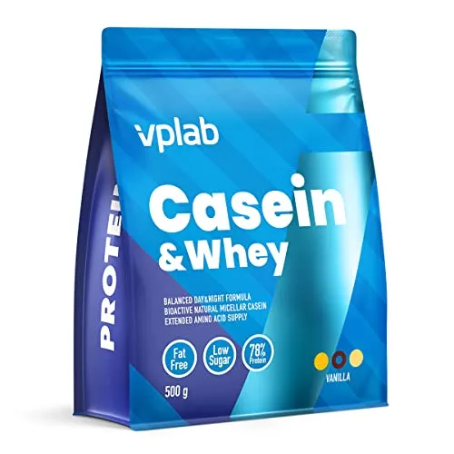 VPlab Casein & Whey Protein Powder Advanced Formula