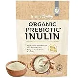 Inner Vitality Organic Inulin Powder - 250g Prebiotic Fibre for Gut Health, Natural High Strength Fibre Supplement by Inner Vitality