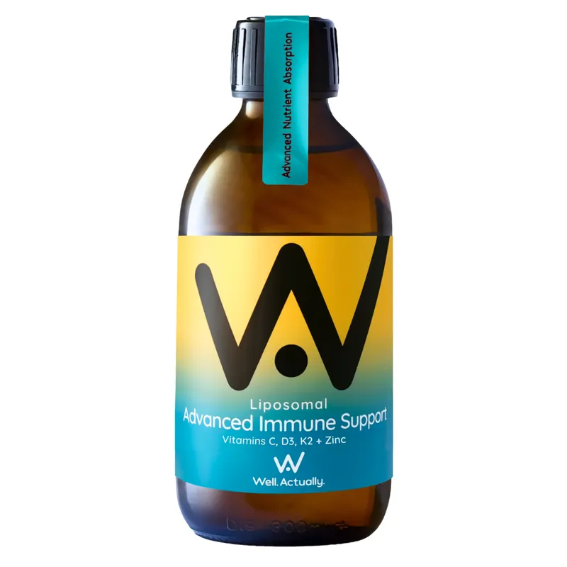 Well.Actually. Well.Actually. Liposomal Advanced Immune Support - Vitamin C, D3, K2 + Zinc