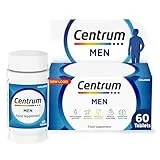 Centrum Centrum Men Tablets Multivitamin & Mineral Supplements, with 23 essential nutrients, including vitamin D, C, and Magnesium, 60 ct