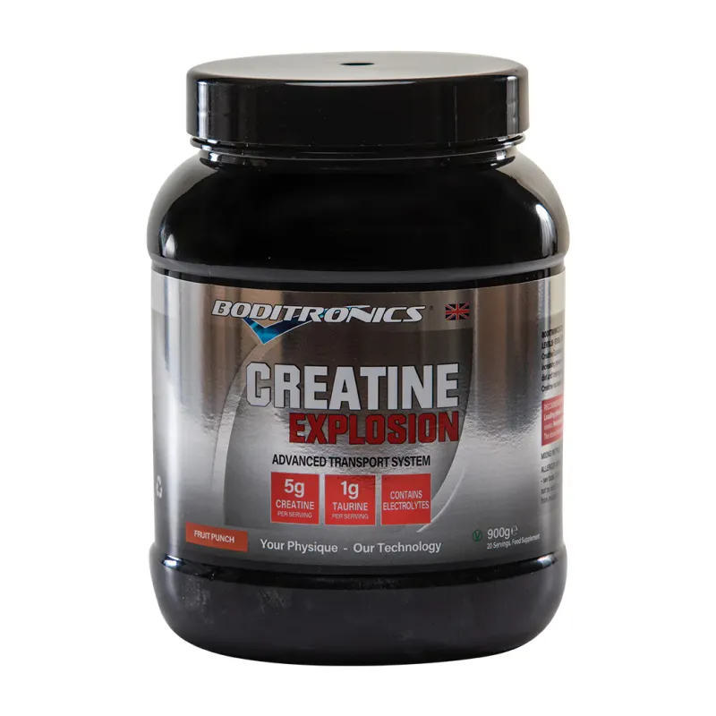Boditronics Creatine Explosion - Advanced Creatine formula - Fruit Punch Flavour - 900g