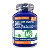 Zipvit Zipvit Magnesium Glycinate 2000mg with 400mg Elemental, Plus Vitamin B6, 120 Vegan Tablets, High Strength Magnesium Supplements