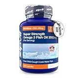 Zipvit Zipvit Omega 3 Fish Oil 2000mg, EPA 660mg DHA 440mg, Wild-Caught, Cold Water Fish, Supports Heart, Brain & Vision, 120 Softgels, 2 Months Supply