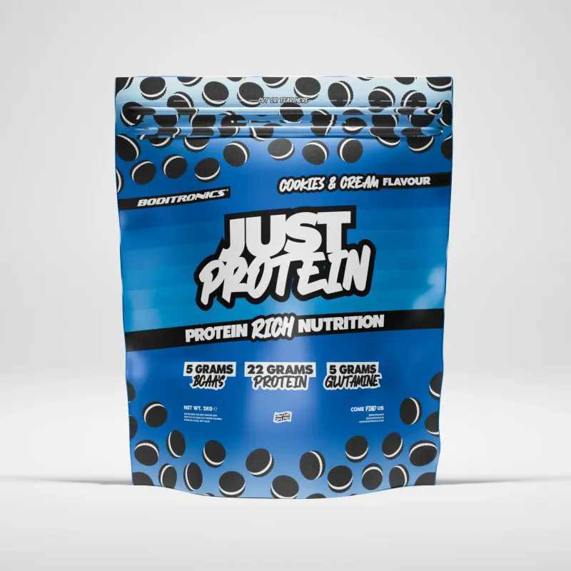 Boditronics Just Protein Powder - Everyday affordable Protein powder - Flavoured - 2kg