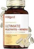 Wellgard Vegan Multivitamins & Minerals by Wellgard - Vegan Multivitamin Tablets for Men and Women with 24 Essential Active Vitamins & Minerals, Made in UK