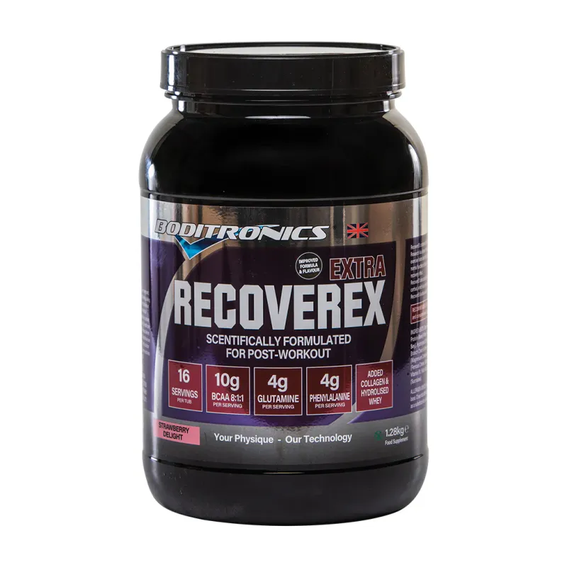 Boditronics RecoverEX EXTRA - Scientifically Formulated for Post-Workout - Flavoured
