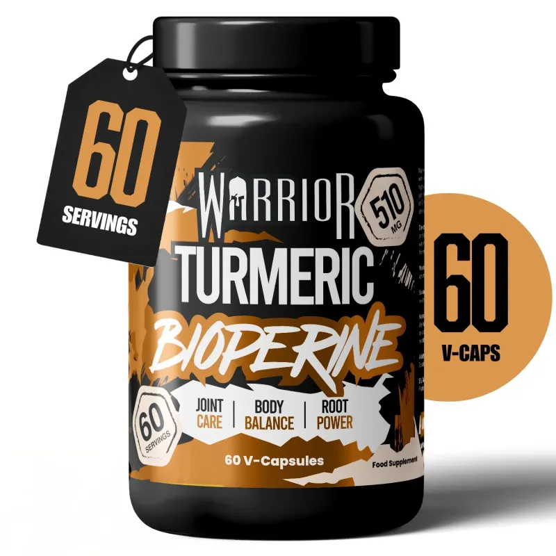 Warrior Warrior Turmeric with Bioperine 510mg - 60 Vegan Caps