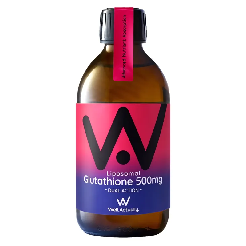 Well.Actually. Well.Actually. Liposomal Glutathione Dual Action - 500mg - Cherry (250ml)