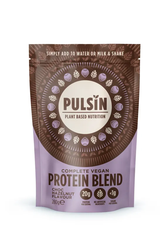 Pulsin Complete Vegan Protein Blend – Chocolate Hazelnut ( Pouch)