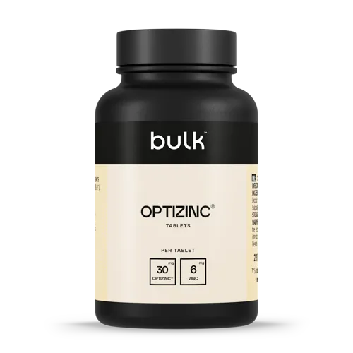 Bulk Bulk OptiZinc 30mg Tablets - 90 Tablets - Premium Form - Zinc Supplement - Vegetarian - Vegan