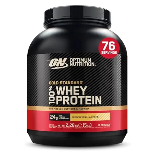 Optimum Nutrition Gold Standard 100% Whey Powder French Vanilla Crème 2.28kg
