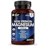NEW LEAF PRODUCTS Magnesium Citrate Capsules 1620mg - Super Strength and High Absorption Magnesium Supplements - with 500mg ElementalMagnesium - Not Tablets - Muscle & Sleep Support (Two Months Supply)