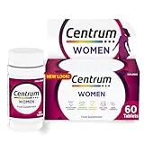 Centrum Centrum Women Tablets Multivitamin & Mineral Supplements, with 23 essential nutrients including vitamin D, C, and Iron, 60 ct