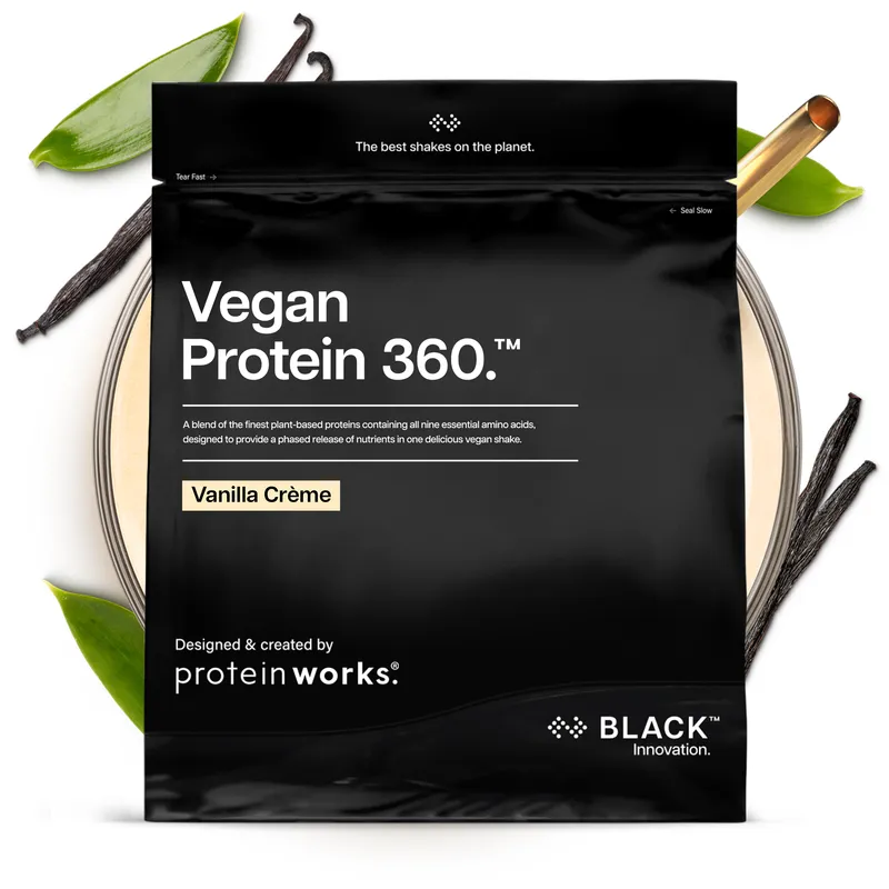 Protein Works Vegan Protein 360 Black